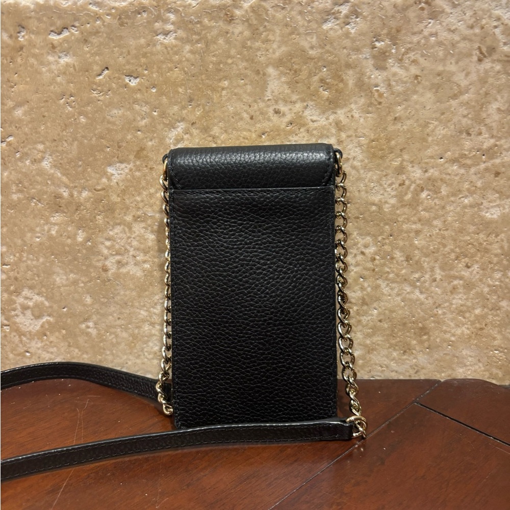 Kate Spade Black Leather Phone Crossbody - Picture 4 of 4